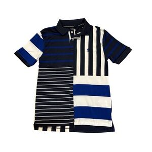 Polo Ralph Lauren Performance Boys Jersey Shirt Navy Royal White Size M 10-12
